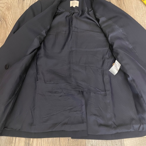 GUC- Sezane Michele Jacket Double Breasted Blazer Navy - Size 36 or 4 US - Picture 6 of 8